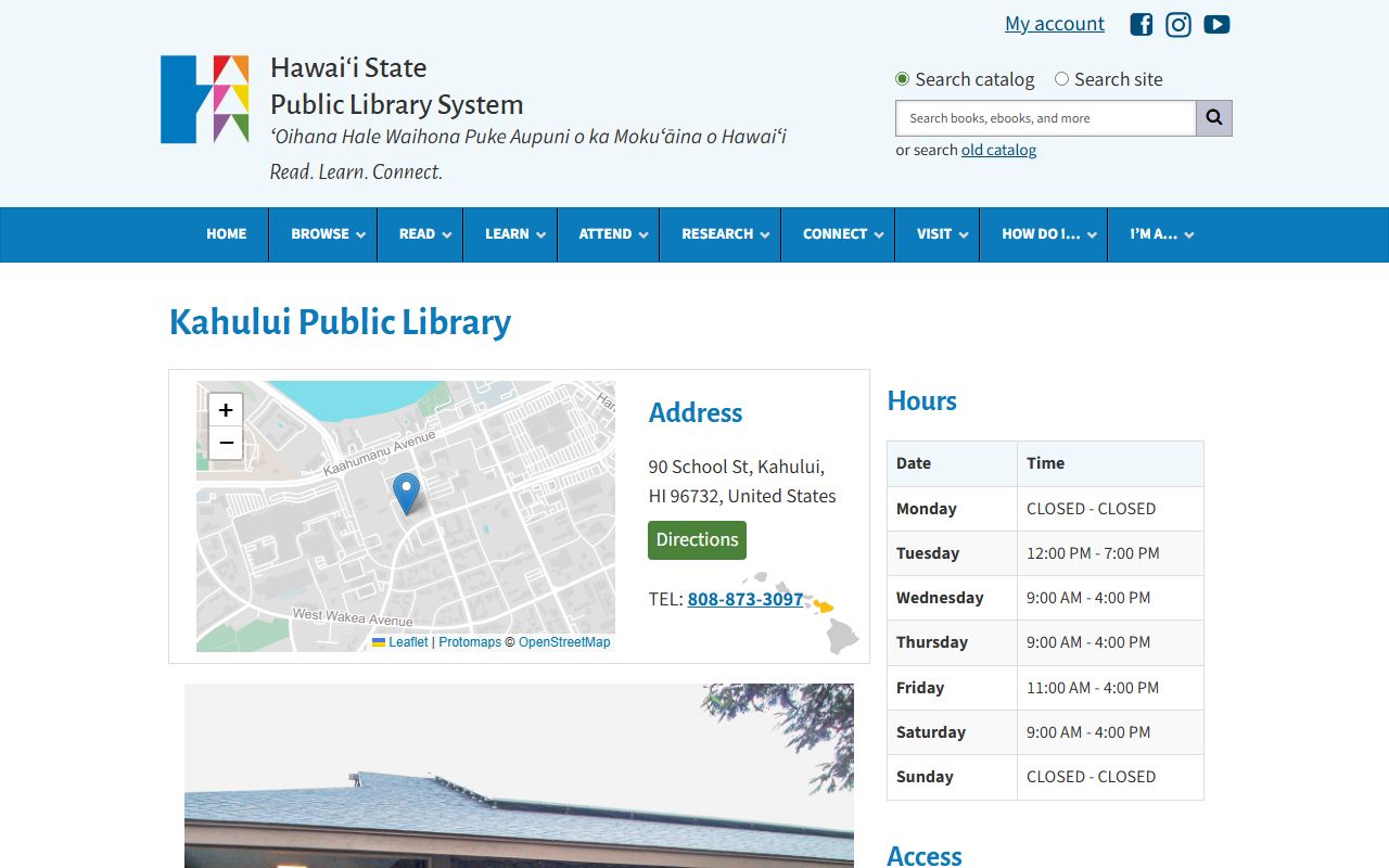 Kahului public library birth records research page